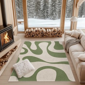 Зелен килим подходящ за пране 160x230 cm Matcha Latte – Mila Home