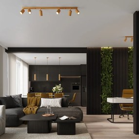 Висящо осветително тяло в златист цвят Gleam – Sollux