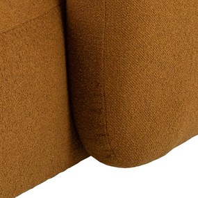 Ъглов диван от плат букле в цвят горчица (ляв ъгъл) Imola – Bonami Selection