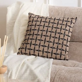 Декоративна възглавница atmosphera Jacquard Diamond, Кафяв, 40×40 cm