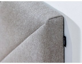 Бежово двойно тапицирано легло с включена подматрачна рамка 180x200 cm Romane – Bobochic Paris