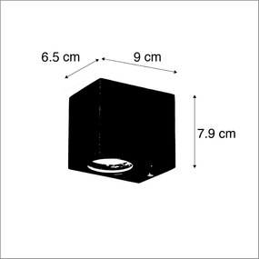 Комплект от 4 индустриални стенни лампи ръждиво кафяво IP44 - Baleno I