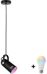 Paulmann 79766 - LED RGBW 1xE27/15W пендел на шнур LAVEA 230V черен