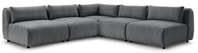 Сив ъглов диван (променлив) Jeanne - Bobochic Paris