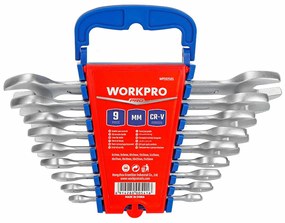 Комплект двустранни гаечни ключове Workpro 9 Части