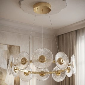 ВИСЯЩА ТАВАННА ЛАМПА SWE071-CP 60cm GOLD