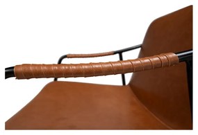 Стол за хранене от кафява изкуствена кожа Boto - DAN-FORM Denmark