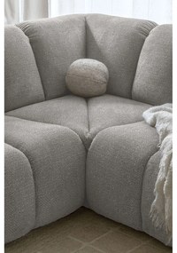 Светлосив ъглов диван (ляв ъгъл/U форма) Shell – Miuform