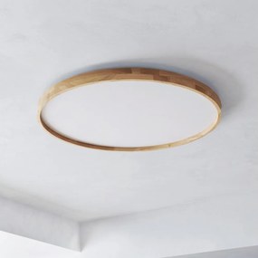 Brilagi - LED димируемо осветително тяло ALSON LED/72W/230V 3000-6500K дъб Ø 78 см + дистанционно управление