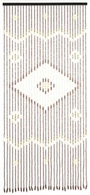 Бамбукова завеса за врата в естествен цвят 90x200 cm Rhombus – Maximex