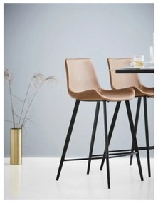 Светлокафяв бар стол от изкуствена кожа, височина 91 cm Hype - DAN-FORM Denmark