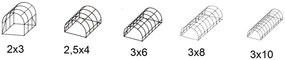 Оранжерия 3x6м с UV защита PREMIUM