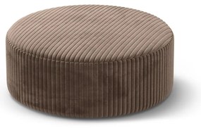 Кафява табуретка от рипсено кадифе Dia – Micadoni