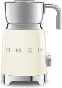 Уред за разпенване на мляко Smeg MFF11CREU, 500 W, 600 мл, 8 програми, Подвижна кана, Автоматично изключване, Крем