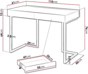 Бюро Teen Flex II-Дължина: 150 cm