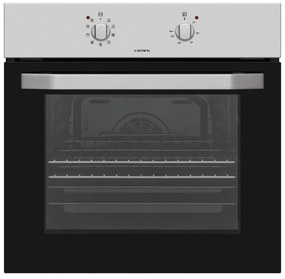 Фурна за вграждане Crown FCM 600A IX, 65 л, Клас А, Механично управление, Инокс
