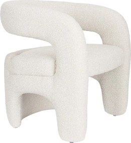 Бяло кресло от букле Nova – White Label
