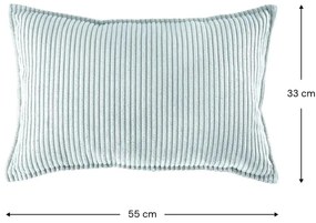 Детска възглавница за диван от рипсено кадифе в цвят мента Bolster – Wigiwama