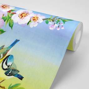 Тапет – Синигери и цъфтящи цветя