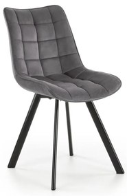 Трапезен стол COMORO, 1 бр., тъмносив