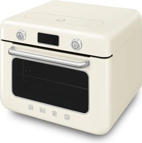 Мини фурна с комбинирана пара Smeg COF01CREU, 1800 W, 10 функции, LCD дисплей, 40-230C, Крем