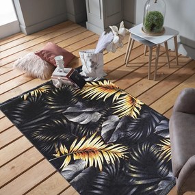 Модерен килим с шарка на листа Ширина: 160 см | Дължина: 220 см