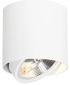 Интелигентен повърхностно монтиран прожектор бял, въртящ се и накланящ се, вкл. Wifi GU10 111mm - Impact