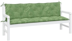 Възглавници за градински пейки 2 бр на листа Оксфорд плат Desiree