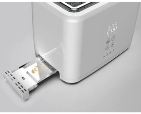 Тостер за хляб AENO ATS0002W, 930W, 7 степени, Сензорно управление, Обратен таймер, Защита при засядане, Тих, Бял