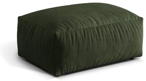 Зелена кадифена модулна табуретка Martina – Micadoni