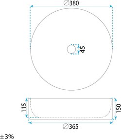 Комплект: Стенна тоалетна чиния + Мивка за плот Rea Duo White