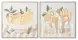Картина Home ESPRIT Жълт Бежов Cottage 80 x 4 x 80 cm (2 броя)