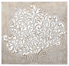 Декорация за стена DKD Home Decor Дърво MDF (120 x 4 x 120 cm)