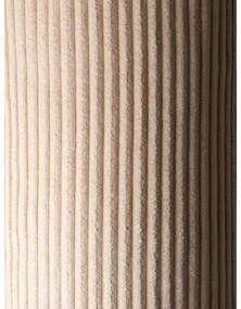 Светлокафяв детски пуф от рипсено кадифе Square – Wigiwama