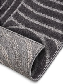 Антрацитен килим 67x120 cm Iconic Wave - Hanse Home