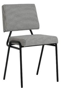 Бял и черен стол за хранене Simple - CustomForm