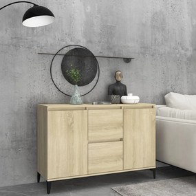 806115 vidaXL Сайдборд, дъб сонома, 102x35x70 см, инженерно дърво