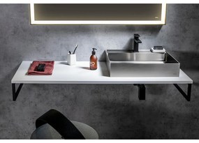 Мивка от неръждаема стомана в сребристо 55x42 cm Aurum – Sapho