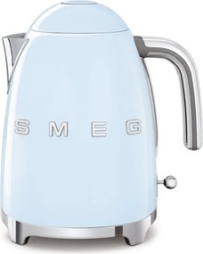 Електрическа кана SMEG KLF03PBEU, 2400 W, 1.7 л, 360° основа, Гланцово покритие, Пастелно син