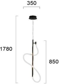 Таванна светлина Viokef Annete-Black