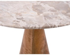 Кръгла масичка за кафе с мраморен плот ø 40 cm Force - Leitmotiv