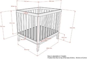 Бежова кошара за игра от масивен бор 95x75 cm Sezane – Vipack
