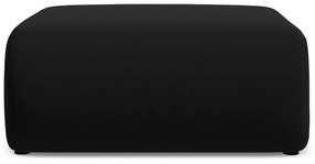 Черна кадифена табуретка Ekahi – Makamii