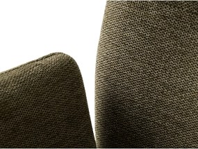 Зелен тапициран трапезен стол с подлакътници Roxana – Unique Furniture