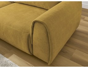 Ъглов диван в цвят жълта охра Aden – Bobochic Paris