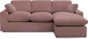 Розов ъглов диван от рипсено кадифе Belair – Bobochic Paris