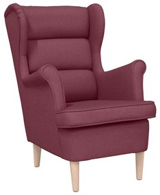 4016898 vidaXL Фотьойл Винено червено 74x84x100 cm Fabric