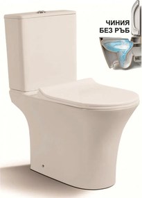 Моноблок ICC 7937S, Inter Ceramic, седалка и капак, порцелан, бял, 77x66.5x35.5см