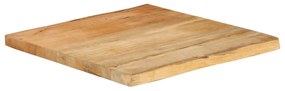 370738 vidaXL Плот за маса, 60x60x3,8 см, жив ръб, масивно дърво манго