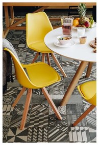 Комплект от 2 бели стола с основа от букова дървесина Gina - Bonami Essentials
